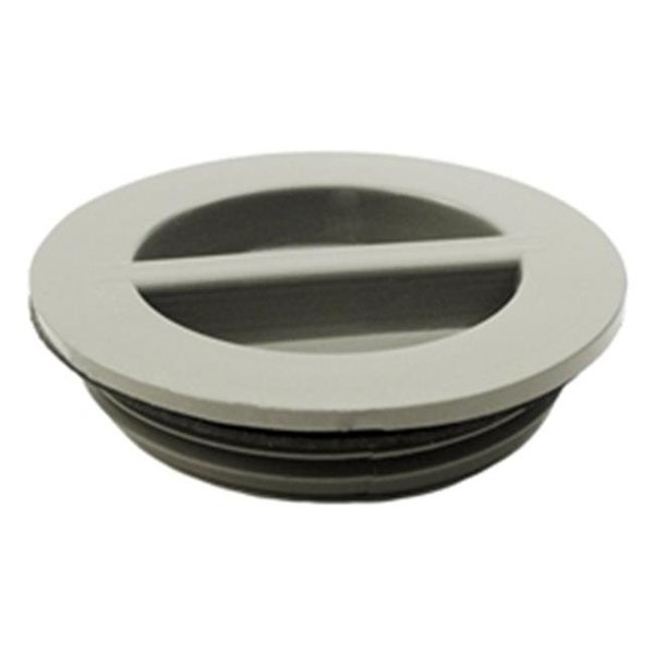 Waterway Plastics Waterway Plastics WW4004147B 1.5 in. Flush Plug with Gasket; Gray WW4004147B